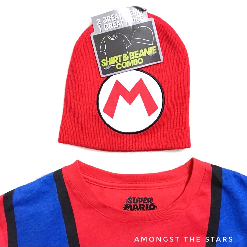 Super Mario Bros. Cosplay T-Shirt And Beanie Set - Picture 2 of 5